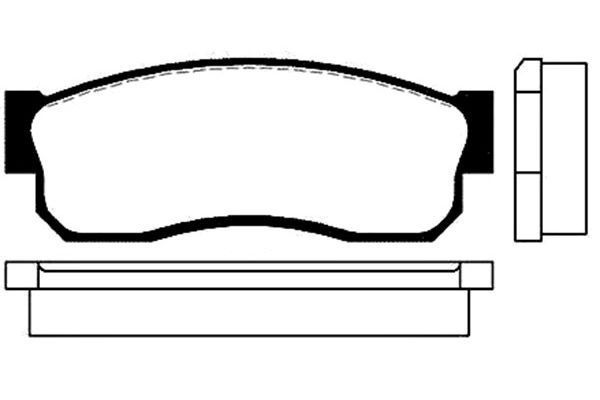 KAVO PARTS Комплект тормозных колодок, дисковый тормоз BP-6503